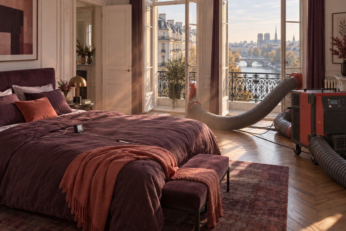Traitement thermique d'une chambre à Paris